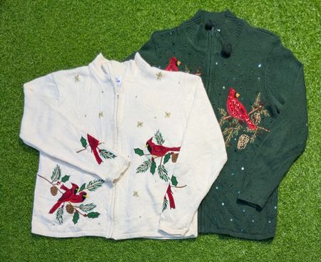 6379 - Vintage Style Embroidery Sweater