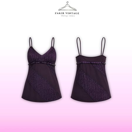 Y2K beaded Party Tops