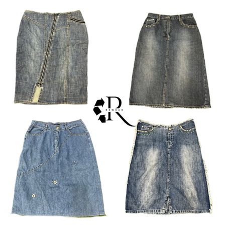 Y2K NYC IT GIRL DENIM MIDI SKIRTS RW-2151