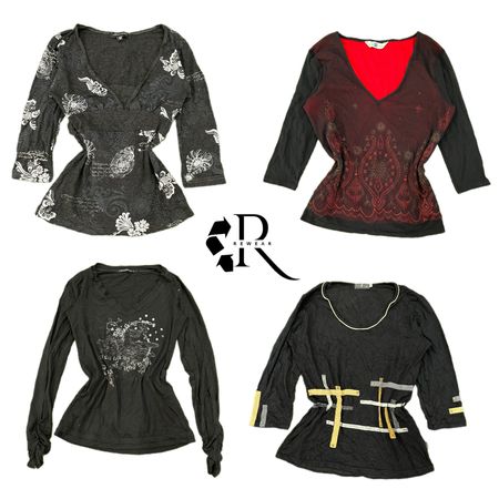 Y2K Nature Vibe Girl Printed Full Sleeve Top RW-2155
