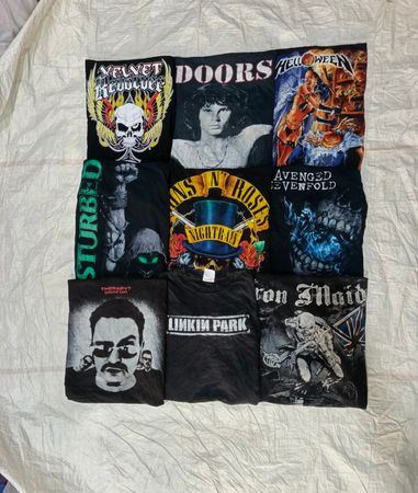 Music, band t shirts