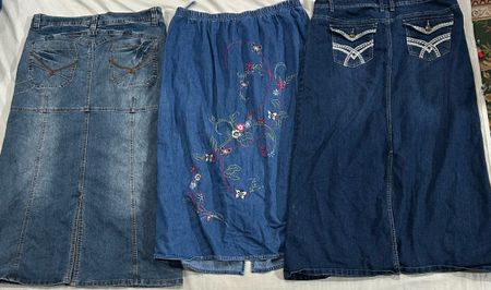 Y2k denim skirts (895)
