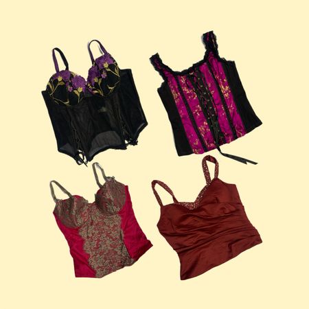 Vintage Satin & Lace Bustier Bundle Ft (Tripp)