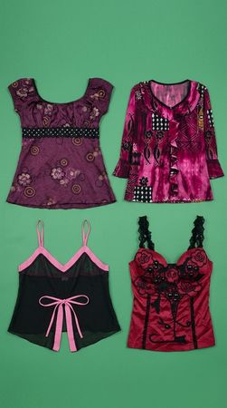 Y2K Blouse Vl38