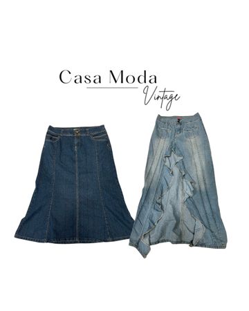 190626-10 denim maxi skirts 10 pcs