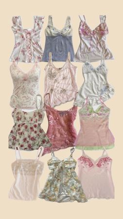 Y2K Whimsygoth & Fairycore Babydoll Slip Tops #005 - (19/06)