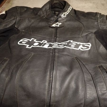 Mix leather jacket