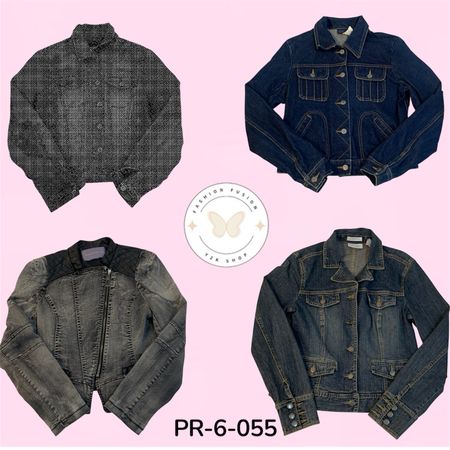 Vintage Washed Denim Jacket – Classic Streetwear Essential (PR-6-055)