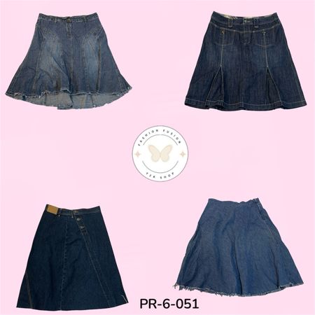 Trendy Blue Denim Maxi Skirt – Casual Streetwear Long Skirt (PR-6-051)