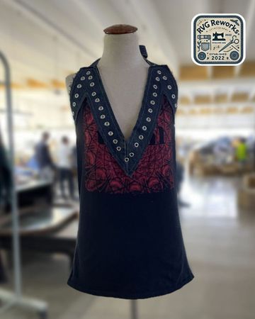 25 pcs Exact Upcycled y2k Eyelet Halter Top