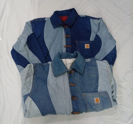 CR9372 Upcycled Carhartt Denim Jackets