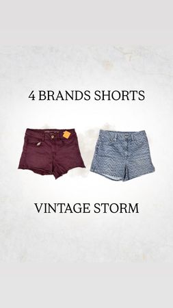 Branded Denim Shorts