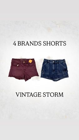 Branded Denim Shorts
