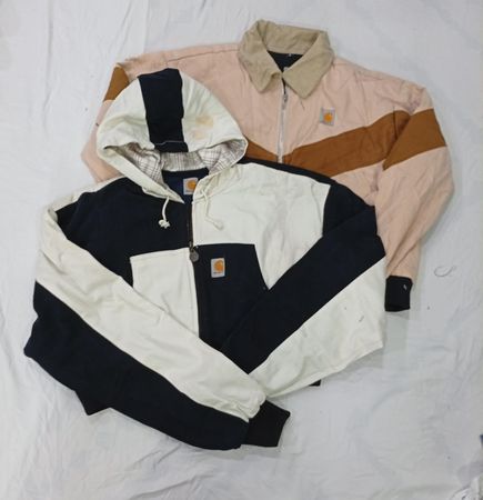 CR9381 Upcycled Carhartt Crop Jackets