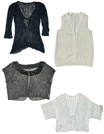 Y2K Balletcore Crochet Tops: TT-292