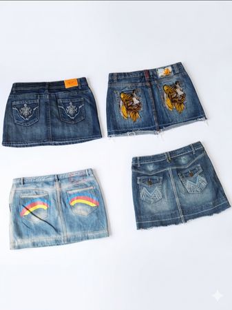 Vintage Master Curated Y2K Denim Skirt Selection
(VM-18)