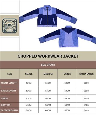 30 pcs Exact Upcycled Denim Crop Jacket