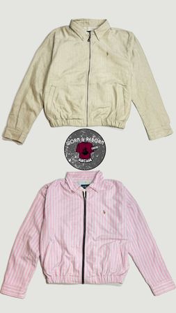 Upcycled polo Harrington jacket WR1869