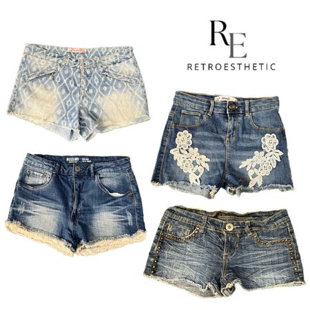 Y2K NYC IT GIRL DENIM SHORTS RE-3418