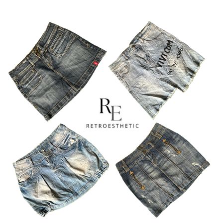 Y2K NYC IT GIRL DENIM MINI SKIRTS RE-3420