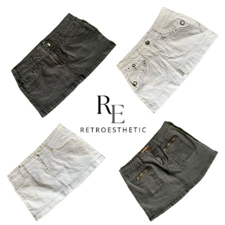 Y2K NYC IT GIRL DENIM MINI SKIRTS RE-3421