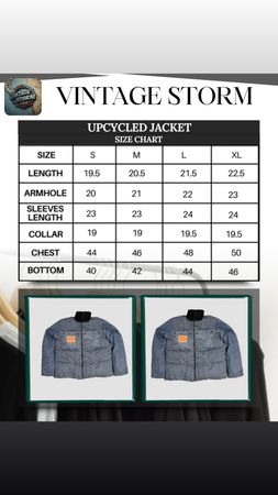 Upcycled Levi’s Denim Puffer Jacket