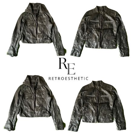 Y2K Unique Leather Jackets RE-3422