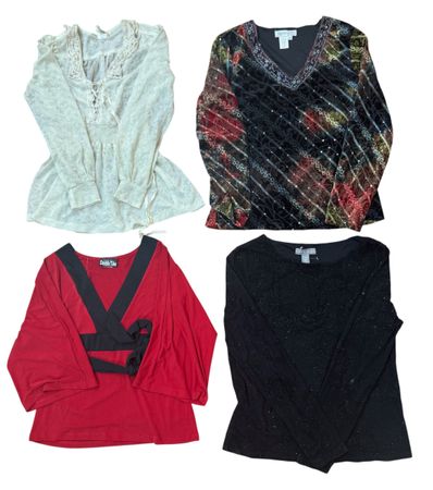 Y2K Long Slvess Tops   10 pcs At 1103