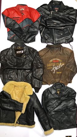 Vintage Leather Jacket Mix | Schott, Diesel, Gap, Red Skin & More vid 102