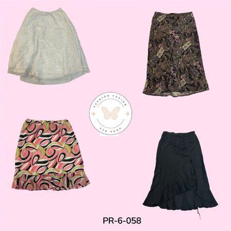 Floral Printed Poly Skirts – Chic & Comfortable Designs (PR-6-058)