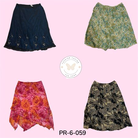 Patterned Poly Skirts – Versatile Fashion Essentials (PR-6-059)