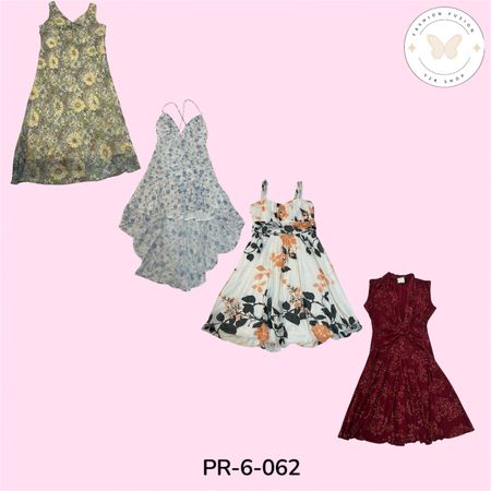 Mixed Printed Poly Dress Collection – Trendy Everyday Styles (PR-6-062)