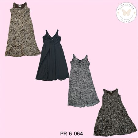 Mixed Pattern Poly Dresses – Elegant Everyday Fashion (PR-6-064)