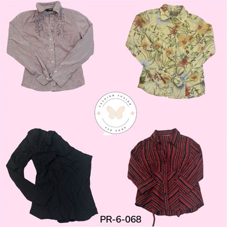 Elegant Cotton Blouse L.S – Versatile Everyday Wear (PR-6-068)