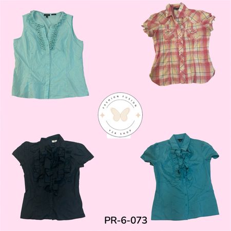 Classic Cotton S/S Blouse – Comfortable & Breathable (PR-6-073)