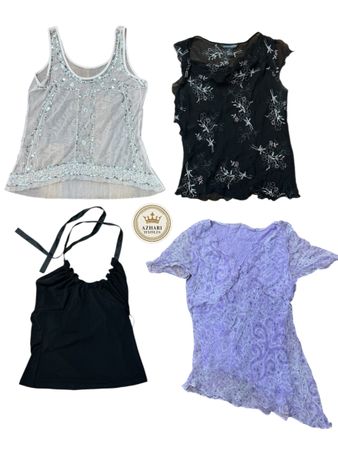 Y2K Sheer Tops 15 pcs At 1108