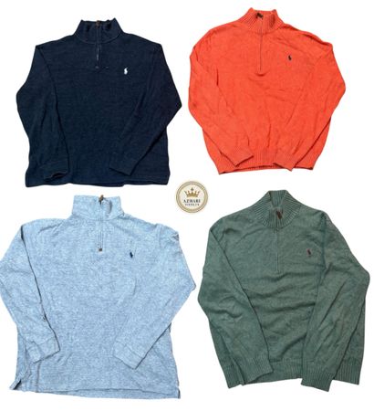 Polo 1/4 zip. Sweater  8 pcs At 1118
