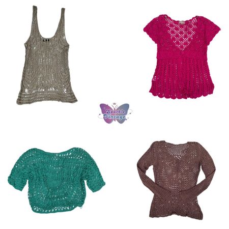 Crochet Cardigans & Tops ( SV-064 )