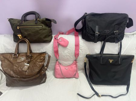 5 Authentic luxury Prada bags
