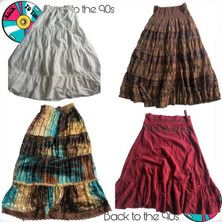 Boho goddess:fairycore skirts-001