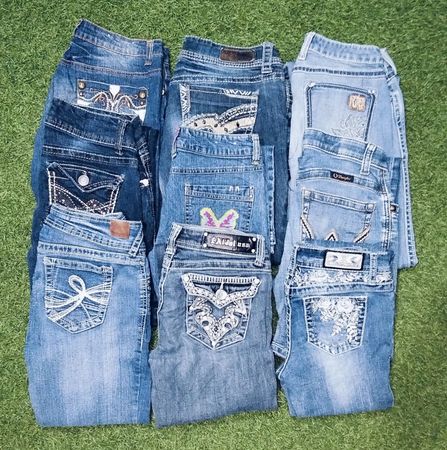 Y2K Embroidered Jeans