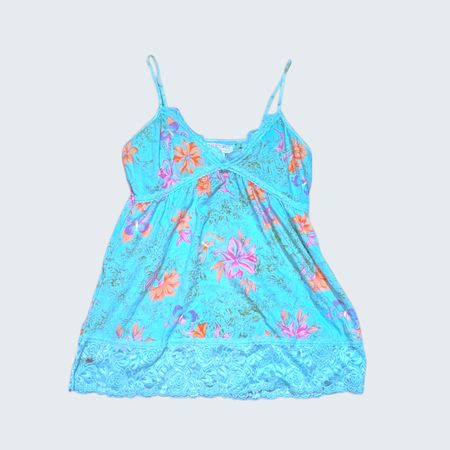 Vintage Y2K Cami Top Lace Trim Aesthetic Tank Top