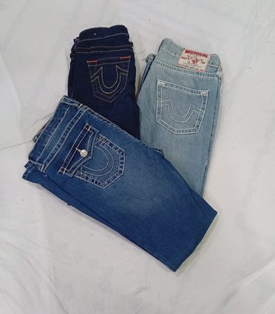 CR9401 Vintage True Religion Flare & Straight Jeans