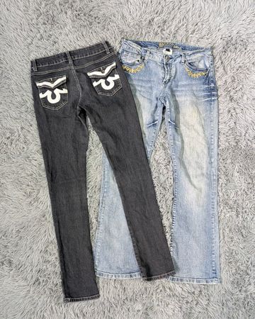 ***Y2K Festival Flare Jeans Bundle | Embroidered Denim Mix