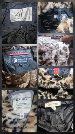 Tiger print imitation fur jackets