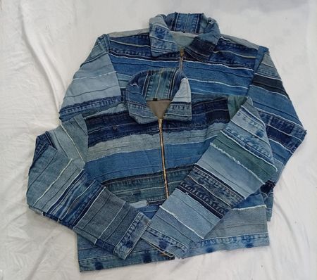 CR9408 Upcycled Levi's Belted Jackets