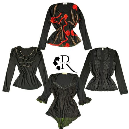 Y2K Unique Girl Printed Full Sleeves Tops RW-2157