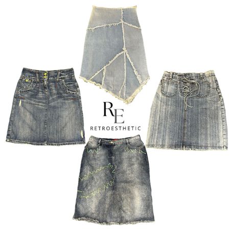 Y2K NYC IT GIRL DENIM MIDI SKIRT RE-3426