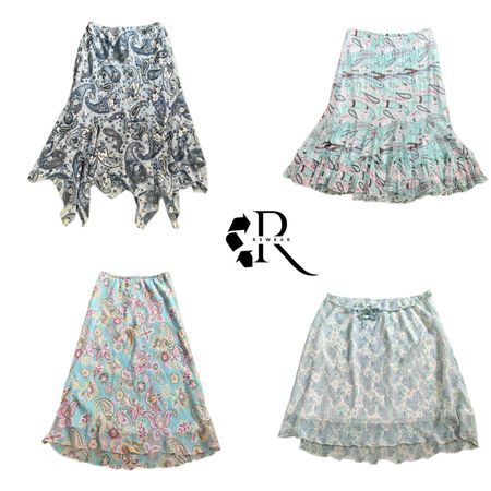 Y2K Paris Hilton Era Girl Poly Midi Skirts RW-2158