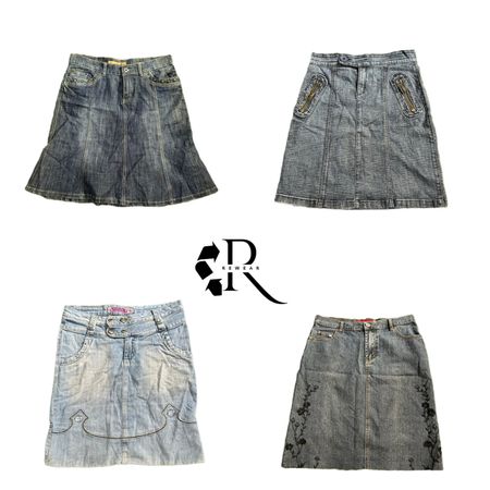 Y2K Unique Girl Denim Midi Skirt RW-2160